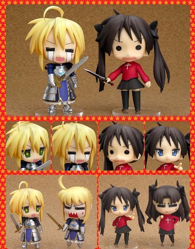 粘土人 #034 フェイト／ステイ骑士&幸运星 柊镜 Tohsaka Rin 角色扮演