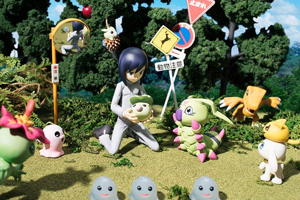 G.E.M. 数码暴龙大冒险 02 一乗寺 贤&リーフモン&ミノモン&ワームモン 