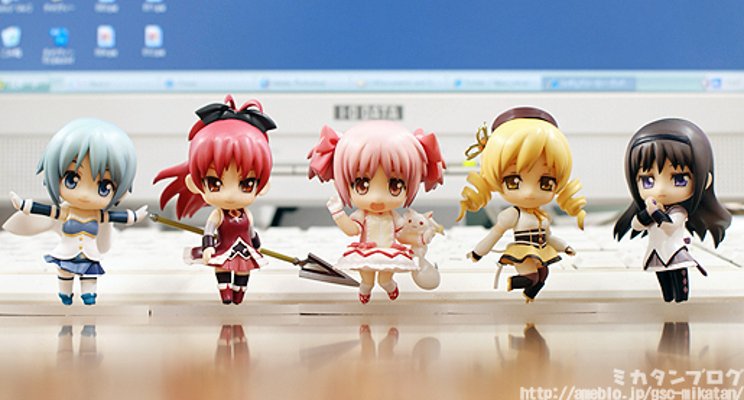 迷你黏土人 魔法少女小圆 美树沙耶香 