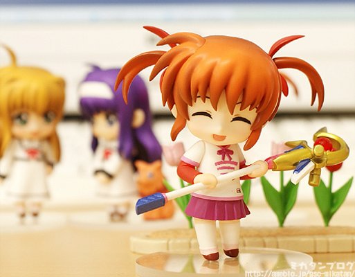 迷你黏土人 魔法少女奈叶MOVIE 1st 艾莉莎・バニングス&尤诺・斯克莱亚 School Uniform 