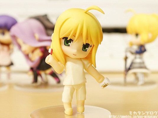 迷你黏土人 Fate/Stay Night SABER Pajama 