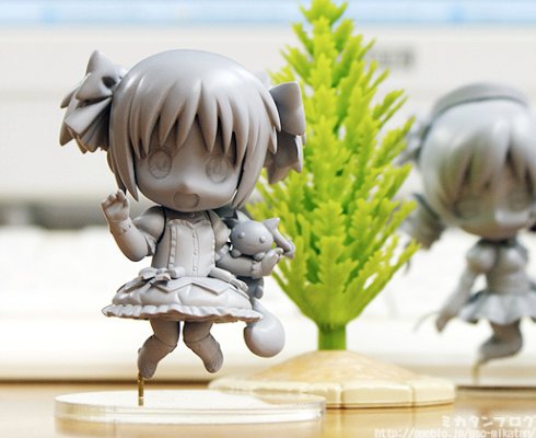 迷你黏土人 魔法少女小圆 鹿目圆香&キュゥべえ 