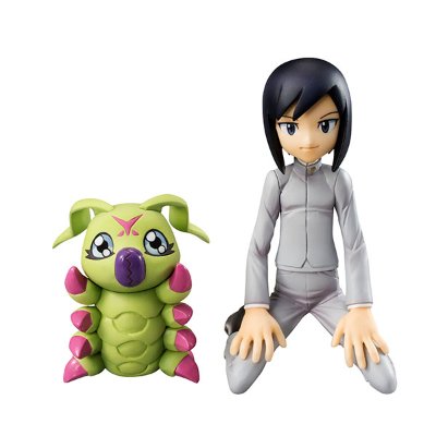 G.E.M. 数码暴龙大冒险 02 一乗寺 贤&リーフモン&ミノモン&ワームモン 