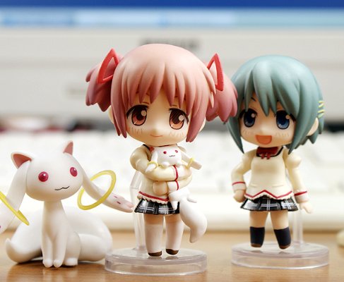 迷你黏土人 魔法少女小圆 キュゥべえ&美树 さやか 