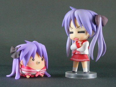 迷你黏土人 幸运星 柊镜 Shrine Maiden 