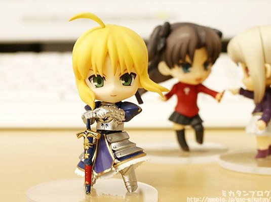 迷你黏土人 Fate/Stay Night SABER Caliburn 