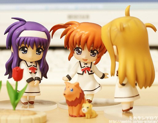 迷你黏土人 魔法少女奈叶MOVIE 1st 高町奈叶 School Uniform 