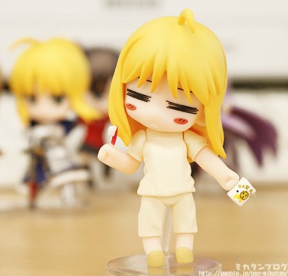 迷你黏土人 Fate/Stay Night SABER Pajama 