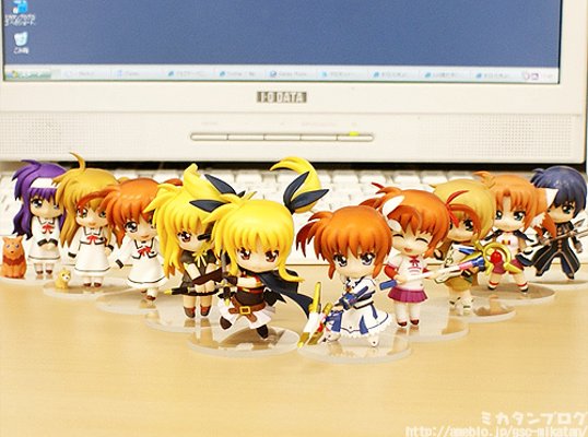 迷你黏土人 魔法少女奈叶MOVIE 1st 高町奈叶 School Uniform 