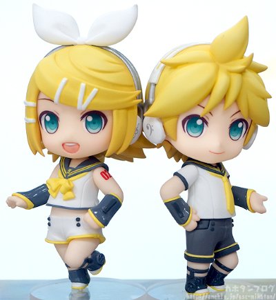 迷你黏土人 初音未来 りにゅーある VOCALOID 镜音レン V4X 