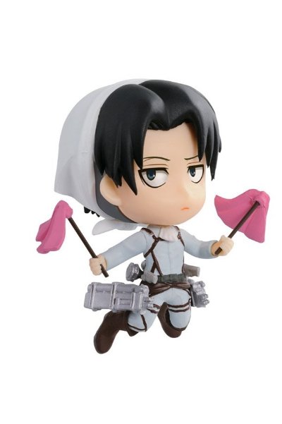 ちびきゅんｷｬﾗ 一番赏 进击的巨人～飞べ!调査兵団!!～ 进击的巨人 リヴァイ Cleaning ver. 