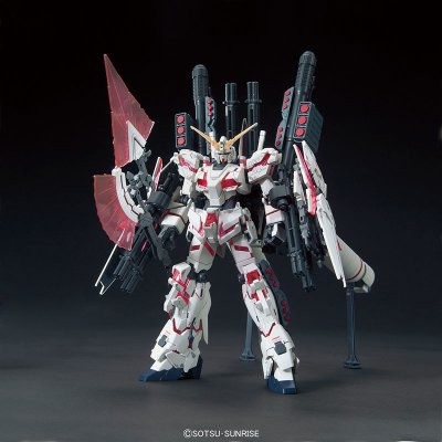 HGUC 1/144  机动战士高达UC RX-0 全装甲独角兽高达 (毁灭模式/Red Psycoframe ver.)