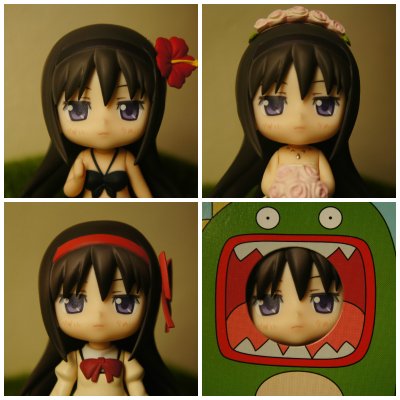 粘土人 #208 魔法少女小圆 晓美焰 学校统一版