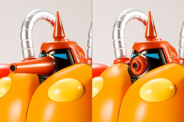 昭和模型少年クラブ 新造人间キャシャーン 火炎放射ロボット(フレンダー ミニ手办付き)