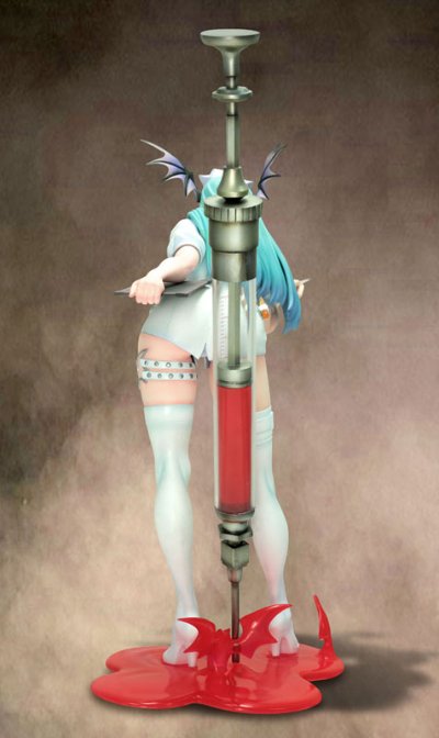 CAPCOM FIGURE BUILDER Creator's Model 吸血鬼 莫莉卡・安斯兰特 护士ver.