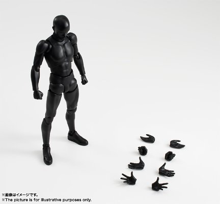 S.H.Figuarts 男性素体 纯黑 Ver.
