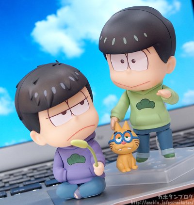 粘土人 #638 阿松 松野 一松&超能力猫