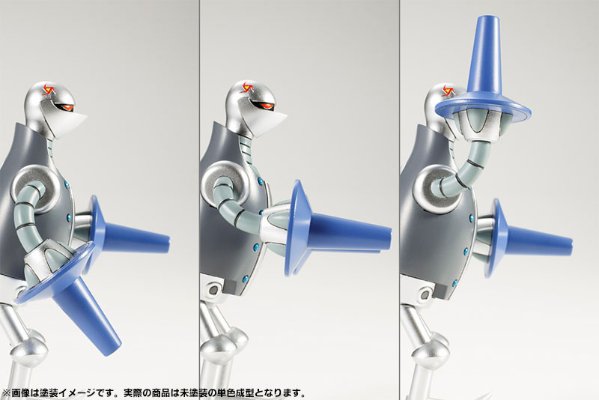 昭和模型少年クラブ 新造人间キャシャーン 大砲ロボット＆监视ロボット(上月ルナ ミニ手办付き)