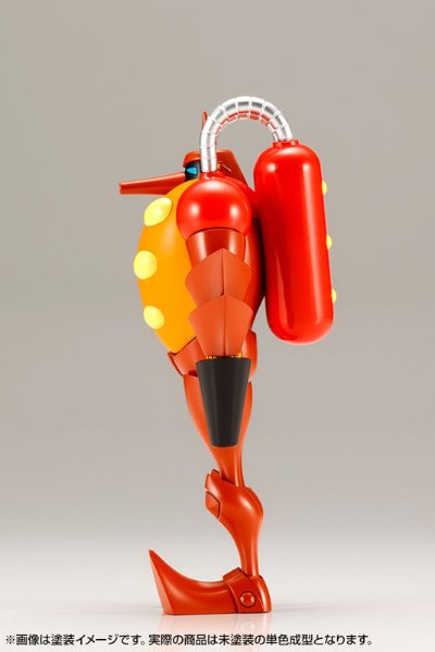 昭和模型少年クラブ 新造人间キャシャーン 火炎放射ロボット(フレンダー ミニ手办付き)