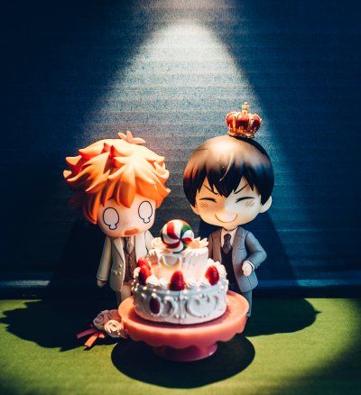 黏土人配件 燕尾服 时尚灰