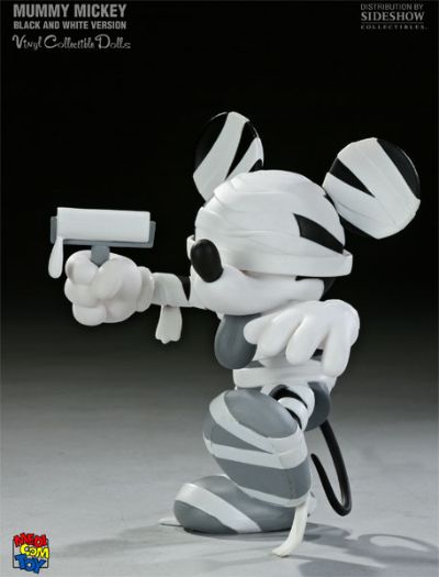 黑胶Doll 132 迪斯尼 ミッキーマウス Mummy Black & White Ver. 