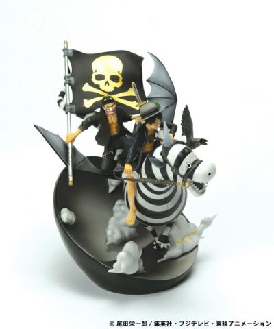 デスクトップリアルマッコイ 海贼王 モンキー･D･ルフィ&罗罗亚・索隆&乌索普 Mastermind Ver. 