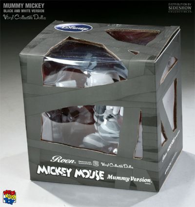 黑胶Doll 132 迪斯尼 ミッキーマウス Mummy Black & White Ver. 