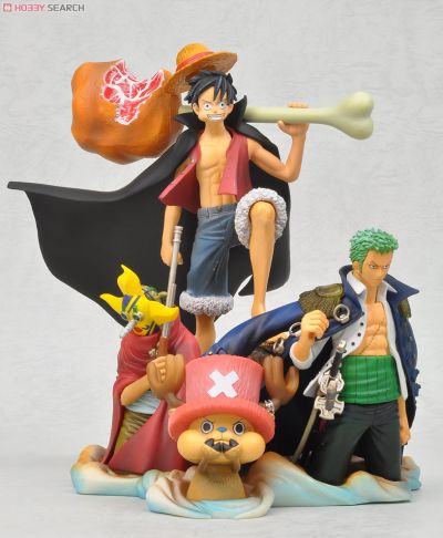 デスクトップリアルマッコイ 海贼王 モンキー･D･ルフィ&罗罗亚・索隆&狙撃の王様&托尼托尼・乔巴 