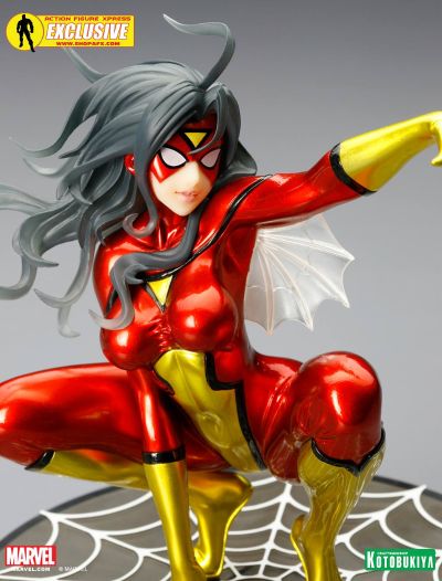 美少女雕像「Spider-Woman」蜘蛛女侠 金属涂装版