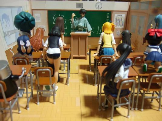 サンデーxマガジン50周年コラボ Figure Set 结界师 白尾&雪村时音 圣サンマガ学园 5时限目 