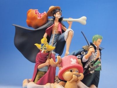 デスクトップリアルマッコイ 海贼王 モンキー･D･ルフィ&罗罗亚・索隆&狙撃の王様&托尼托尼・乔巴 