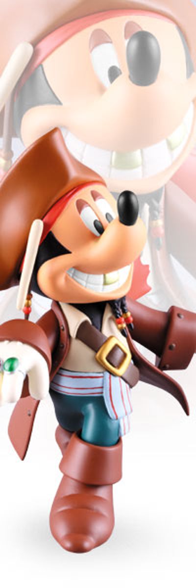 黑胶Doll 151 迪斯尼&海盗・オブ・カリビアン ミッキーマウス Jack Sparrow Ver. 
