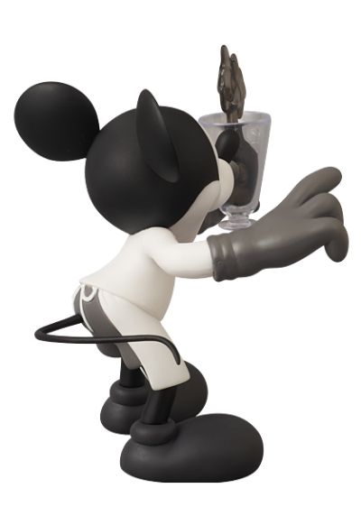 黑胶Doll 172 迪斯尼 ミッキーマウス ワームターン 15th Anniversary Exhibition Commemorative Products Black & White Ver. 