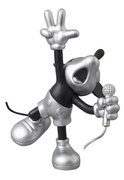 UltraDetailFigure 迪斯尼 ミッキーマウス Black and Silver ver. Shout ver. 