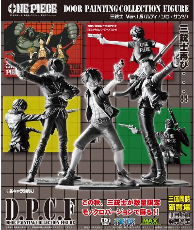 Door Painting Collection Figure 海贼王 モンキー･D･ルフィ The Three Musketeers 1.5 ver. 