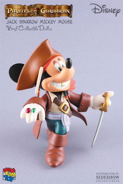 黑胶Doll 151 迪斯尼&海盗・オブ・カリビアン ミッキーマウス Jack Sparrow Ver. 