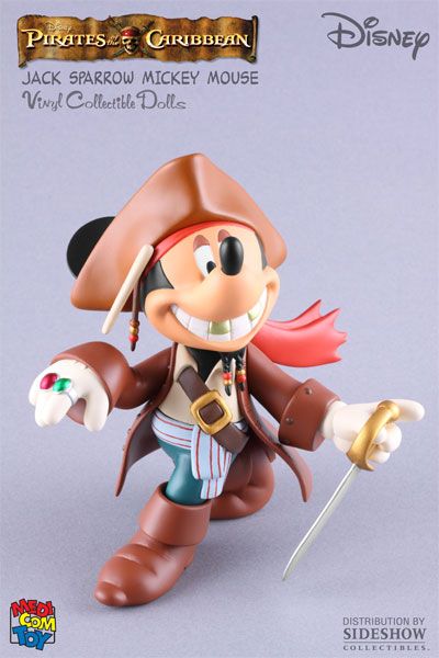 黑胶Doll 151 迪斯尼&海盗・オブ・カリビアン ミッキーマウス Jack Sparrow Ver. 