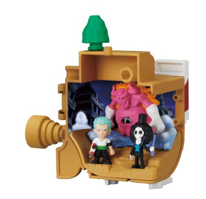 海贼王 巴索罗缪・大熊&布鲁克&迪巴鲁&弗兰奇&蒙奇･D･路飞&摩托巴洛&娜美&妮可・罗宾&罗布·卢奇&罗罗亚・索隆&山治&乌索普&千里阳光号&托尼托尼・乔巴 航海王纪念原木船