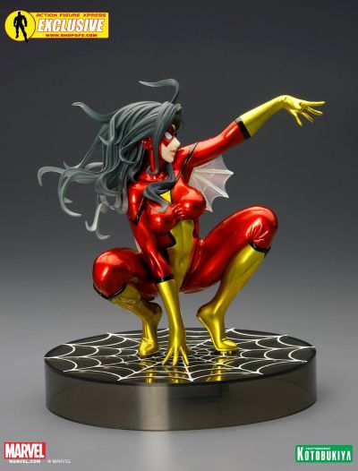 美少女雕像「Spider-Woman」蜘蛛女侠 金属涂装版