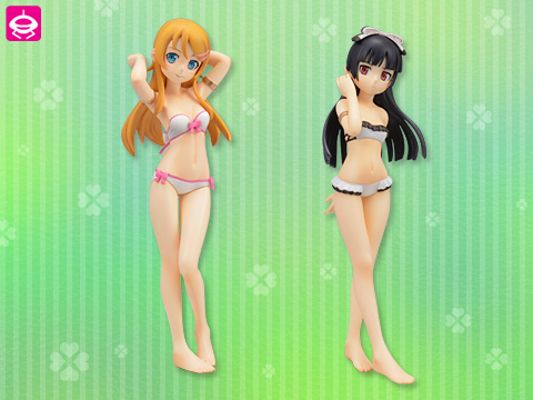 HG手办 我的妹妹不可能那么可爱 高坂桐乃 泳装 夏日沙滩
