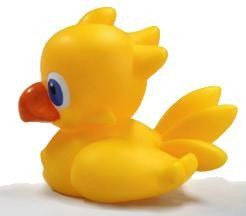 最终幻想 チョコボ ウキウキチョコボ Rubber Ducky 