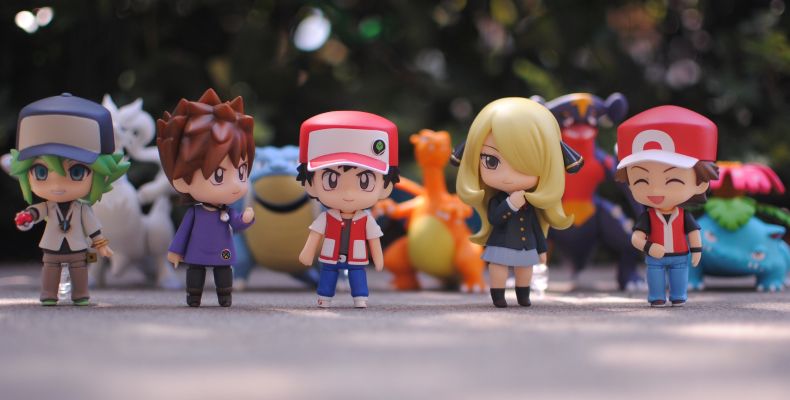 粘土人#507 宝可梦 烈咬陆鲨+竹兰