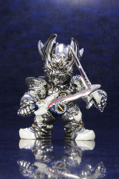 牙狼Q版魔戒收藏 银牙骑士 绝狼 电镀版