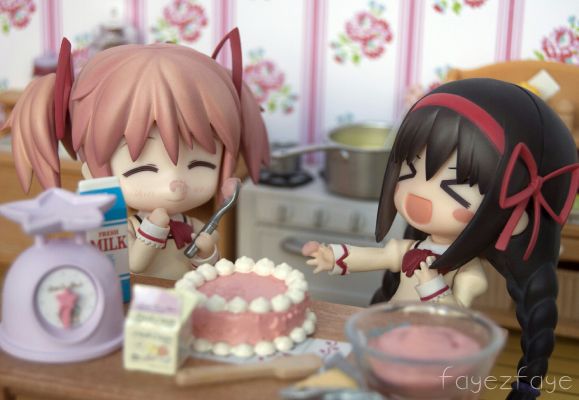 粘土人 #208 魔法少女小圆 晓美焰 学校统一版