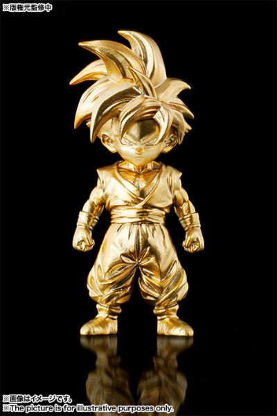超合金の块 龙珠Z 超级赛亚人孙悟饭 巴哈姆特カラー 金色仕上げ 