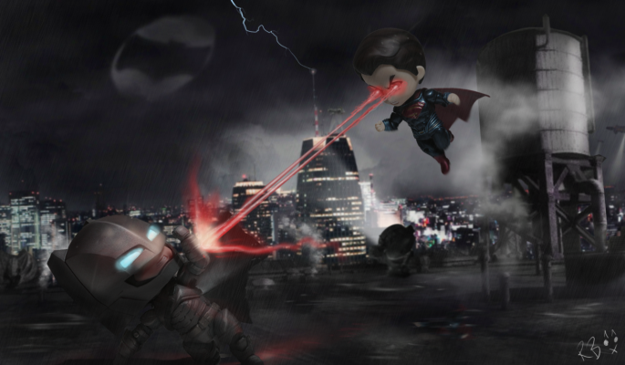 粘土人 #628 蝙蝠侠大战超人 正义黎明 蝙蝠侠 正义edition