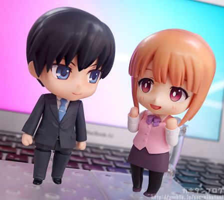 黏土人もあ 黒スーツ 