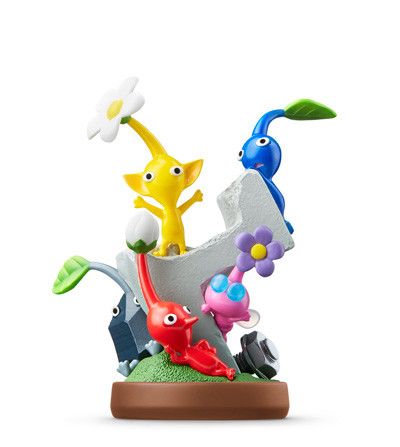 amiibo Hey! 皮克敏 青皮克敏&赤皮克敏&岩皮克敏&翼皮克敏&黄皮克敏