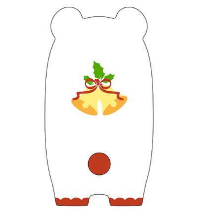 黏土人もあ しろくまクリスマスVer. 