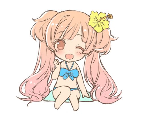 黏土人もあ 比基尼タイプ オーシャン蓝色 